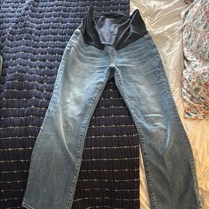 Madewell Blue High Rise Jeans with Vintage Fading MATERNITY